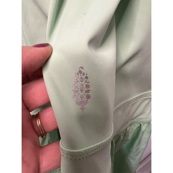 Free People x Hatch Maternity Romper Salted Lime Green Size M - Picture 5 of 11